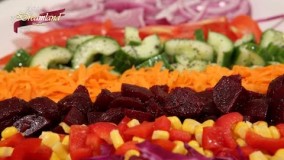 سالاد لبو و گل کلم 