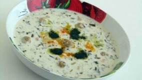  آش دوغ کردی- آش سنتی کرمانشاه  