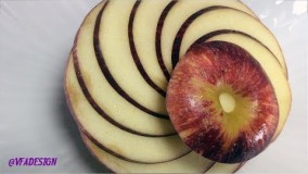 Art In Apple Flower – تزیین سیب مناسب مهمانی ها