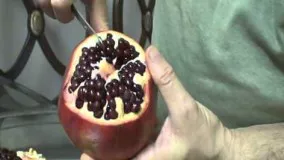 چطور انار قاچ کنیم؟ How to cut a pomegranate into a flower