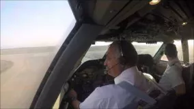 فیلم هواپیمایIran Air Boeing 747-SP full GoPro Cockpit takeoff 