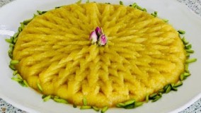 آموزش حلوای زعفرانی