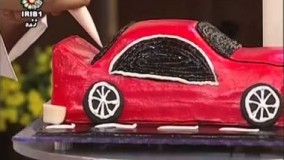 تزئین کیک به شکل ماشین