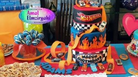 تزیین کیک به شکل ماشین 3