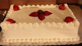 تزیین کیک خامه ایی