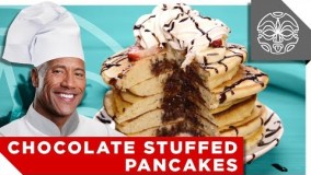 پن کیک با مغز شکلات