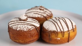 آموزش تهیه دونات با شکلات نوتلا