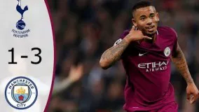 خلاصه بازی منچستر سیتی 3 - 1 تاتنهام