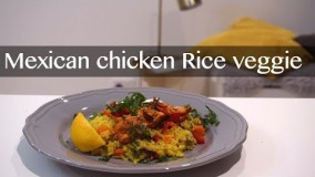 تهیه مرغ مکزیکی با برنج