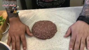 آموزش همبرگر پيتزا(پيشواي همه ساندويچ ها) ساندويچي  با دوطعم (جوادجوادي)