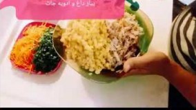 طرز تهیه دلمه برگ کلم.غدای ایرانی و گیاهی