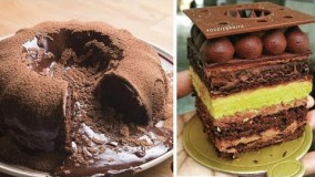 تهیه و تزیین کیک شکلاتی 16