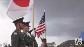 Exclusive: Battle of Iwo Jima - 72nd Memorial Held For Fallen Soldiers From Both Sides.