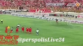 گل ۲۴ محمدعباسزاده بازیکن نساجی مازندران الوعده وفا کاپیتان هادی نوروزی پرسپولیس