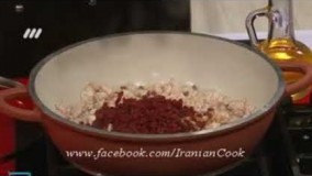 غذای رمضان-دلمه برگ مو با بوقلمون-پیش غذای افطار