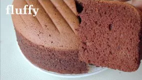 soft and light chocolate sponge cake--کیک اسفنجی شکلاتی