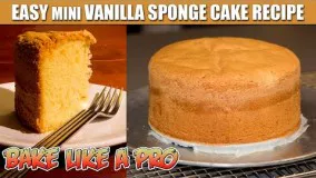 Easy Mini Vanilla Sponge Cake Recipe