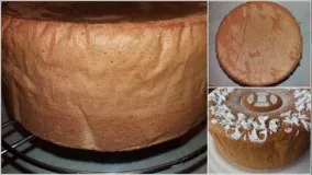 كيك اسفنجی با وانیل ///Vanilla Sponge Cake