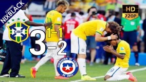 Brazil 1-1 Chile 2014 World cup Round of 16 All Goals & Extended Highlight HD/720P