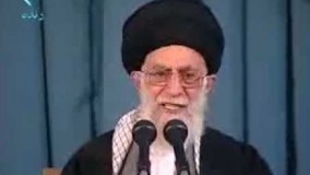 گوشه ای از حضور و سخنرانی رهبر انقلاب در حرم مطهر رضوی در باره اقتصاد مقاومتی