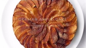 German Apple Cake کیک سیب