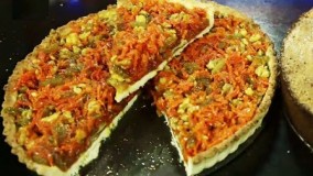 Ashpazi - Apple cake with carrot Sweet - آشپزی -  کیک سیب با حلوای زردک