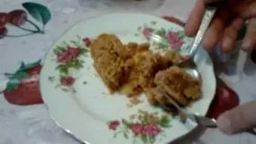 دسر سیب انگلیسی(سیب خورده/اپل کرامبل)