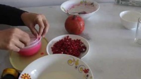 دسر بشکل انار- آشپزی از اینجا تا آنجا  Pomegranate Dessert