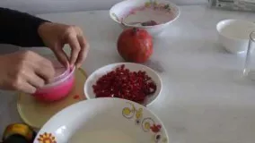 دسر بشکل انار- آشپزی از اینجا تا آنجا  Pomegranate Dessert