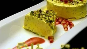 بستنی- بستنی خانگی با زعفران و سس انار به روش مشهدی. | Persian saffran Ice Creame