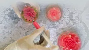 3D Gelatin Flowers #تهیه  ژله تزریقی