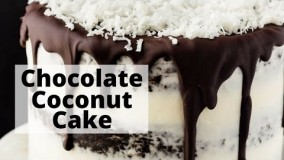 کیک نارگیل و شکلات 3