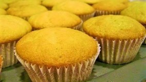 کاپ کیک وانیلی آسان