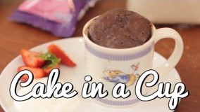 تهیه کیک در فنجان