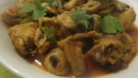 آشپزی آسان--طرز تهیه گوشت مرغ با قارچ