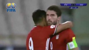 گل اول ایران درمقابل توگو کریم انصاری‌فرد
