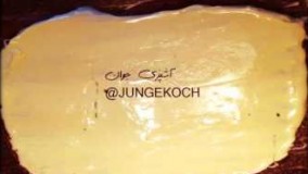 آشپزی مدرن- ديزاين  شكلات  سفيد و قهـوه اى براى دسر 