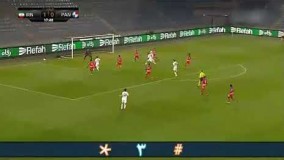 گل دوم ایران توسط سامان قدوس با پاس کریم انصاری فرد