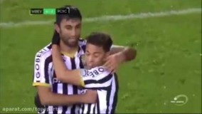 پاس گل و گلزنی کاوه رضایی در بازی مقابل واسلند