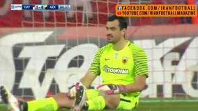 گلزنی انصاریفرد برای المپیاکو در مقابل آ اک آتن