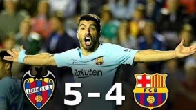 شکست تحقیر آمیز بارسلونا برابر لوانته بارسلونا 4 -5 لوانته