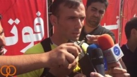 صحبت های جلال حسینی  در حاشیه تمرین امروز تیم ملی