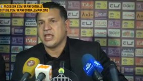 عصبانیت شدید علی دایی از فحاشی هواداران استقلال - مرحله یک چهارم نهایی جام حذفی فصل 96-95