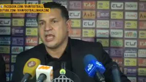 عصبانیت شدید علی دایی از فحاشی هواداران استقلال - مرحله یک چهارم نهایی جام حذفی فصل 96-95