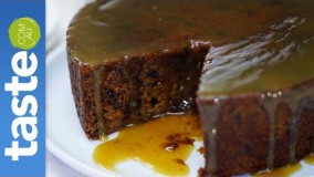 غذای رمضان-تهیه کیک خرما با پودینگ- بسیار لذیذ-شیرینی ماه رمضان