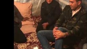 لطف و کمک احمد رضا عابدزاده به یک خانواده در سرپل ذهاب