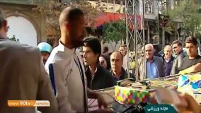 جمع آوری کمک برای زلزله زگان کرمانشاه با حضور احمدرضا عابدزاده