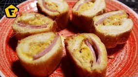 غذای رمضان-تهیه رول ژامبون-افطار خوشمزه