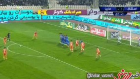 صحنه مصدومیت عجیب سیدحسین حسینی دروازه‌بان استقلال
