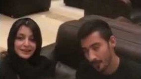 مصاحبه على ضيا مجرى تلويزيون با رضا قوچان نژاد و ساره بيات در هتل محل اقامت تيم ملى